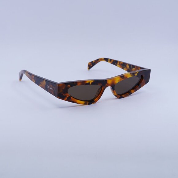 Gucci GG1779S 004 Sunglasses Brown Havana Cat Eye Frame, Brown Lenses main image 6